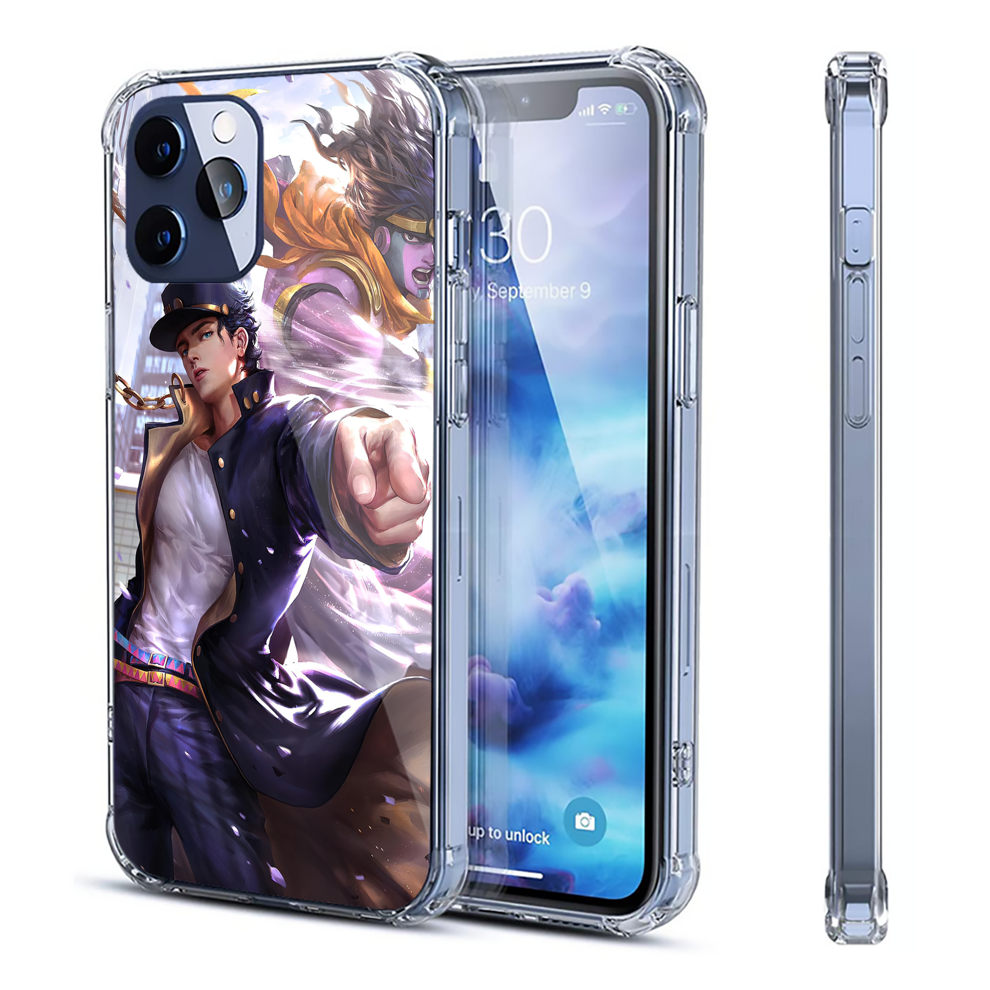 （画像用） ジョジョの奇妙な冒険 JoJo's Bizarre Adventure 【iPhone 12シリーズ対応】透明スマホケース（クリアソフトケース）
